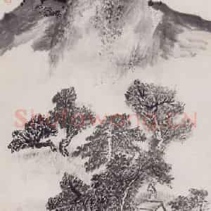 1976年 赵望云《终南山居图》国画山水作品图片鉴赏