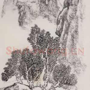 1976年 赵望云《秋色山野》国画山水作品图片鉴赏