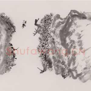 1976年 赵望云《行游图》国画山水作品图片鉴赏