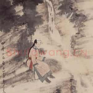 1948年 赵望云《少女》国画人物作品图片鉴赏