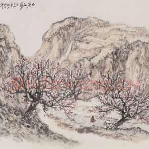 1959年 赵望云《土元之春》国画山水作品图片鉴赏