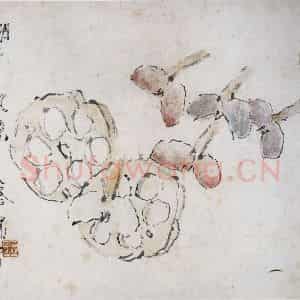 清代 虚谷《湖中风味》国画花鸟作品图片鉴赏
