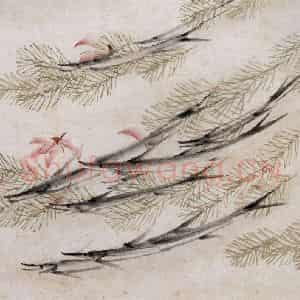 清代 虚谷《花鸟水族图册》国画花鸟作品图片鉴赏