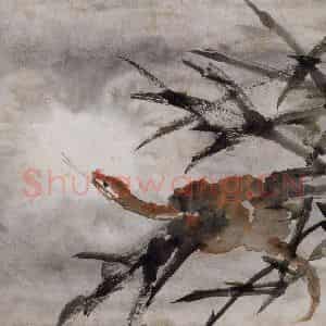 清代 虚谷《花鸟水族图册》国画花鸟作品图片鉴赏