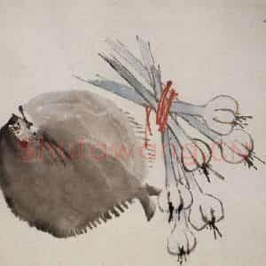 清代 虚谷《花卉水族图册》国画花鸟作品图片鉴赏