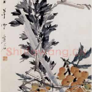 清代 虚谷《午瑞图轴》国画花鸟作品图片鉴赏