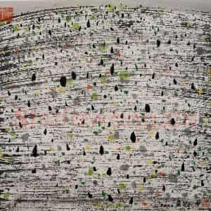 2000年 吴冠中《野草》国画花鸟写意作品图片鉴赏