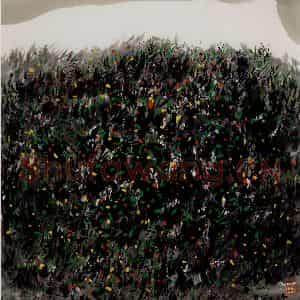 2000年 吴冠中《野草》国画山水写意作品图片鉴赏