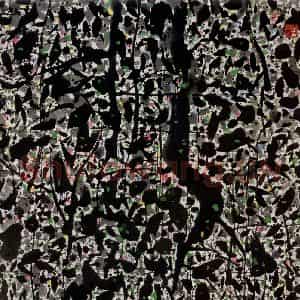 2001年 吴冠中《点点天空》国画花鸟写意作品图片鉴赏