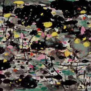 2006年 吴冠中《丹青春秋》国画花鸟写意作品图片鉴赏
