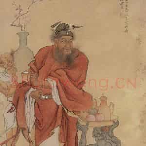 1982年 刘凌沧《岁朝钟馗图》国画人物作品图片鉴赏