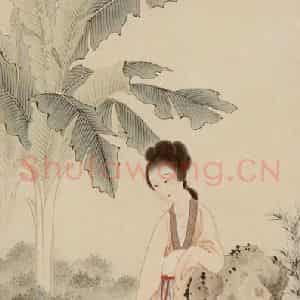 1928年 刘凌沧《清韵图》国画作品图片鉴赏
