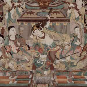 1955年 刘凌沧《反弹琵琶》国画人物作品图片鉴赏