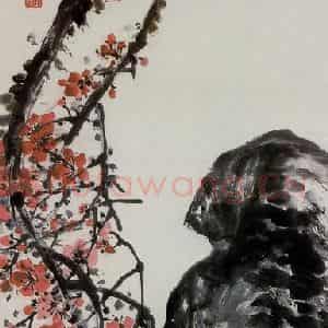 1972年 吴茀之《赤城霞》国画花鸟作品图片鉴赏