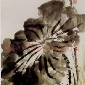 1973年 吴茀之《消夏》国画花鸟作品图片鉴赏