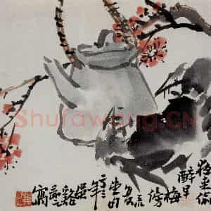 吴茀之《蟹》国画花鸟作品图片鉴赏