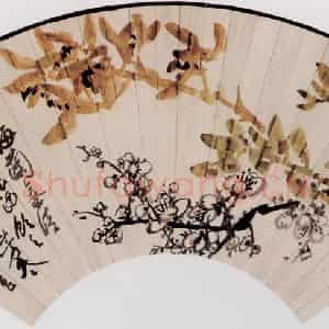 吴茀之《梅兰气清》国画花鸟作品图片鉴赏
