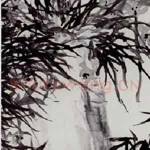 1945年 吴茀之《幽谷芳兰》国画花鸟作品图片鉴赏