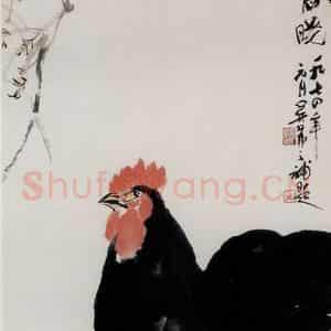 吴茀之《春晓》国画花鸟作品图片鉴赏