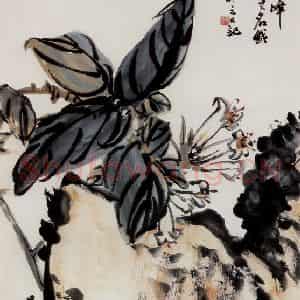 1962年 吴茀之《昨游灵隐所见》国画花鸟作品图片鉴赏