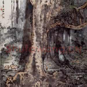 1961年 宗其香《林中静悄悄》国画综合作品图片鉴赏