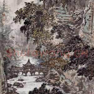 1979年 宗其香《桂北胜景》国画山水作品图片鉴赏