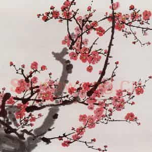 1985年 宗其香《众芳摇落独喧妍》国画花鸟作品图片鉴赏
