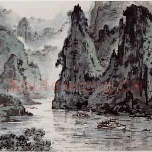 1992年 宗其香《清秀奇古惬人心》国画山水作品图片鉴赏