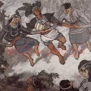 1947年 宗其香《舞》国画人物作品图片鉴赏