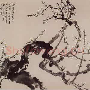 1959年 宗其香《尘外冰姿》国画花鸟作品图片鉴赏