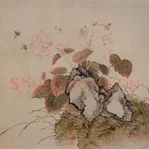 容祖椿《花卉图册页》国画花鸟工笔作品图片鉴赏