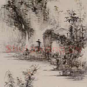卢子枢《山水图屏》国画山水写意作品图片鉴赏
