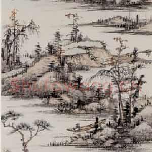 卢子枢《山水图轴》国画山水写意作品图片鉴赏