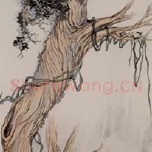 黄般若《罗汉图轴》国画人物写意作品图片鉴赏