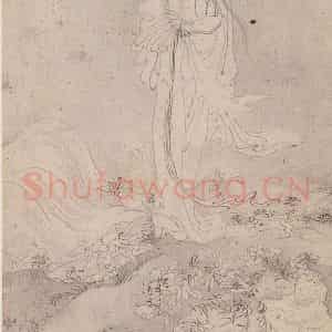黄般若《十八美人图册页》国画人物写意作品图片鉴赏