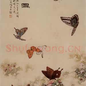 杨丙垚《九秩延龄图轴》国画花鸟工笔作品图片鉴赏