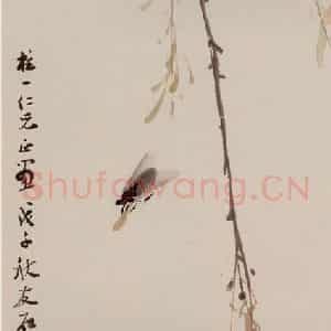 杨丙垚《花鸟图轴》国画花鸟写意作品图片鉴赏