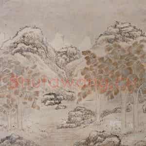 范熙祥《焦林白鹤图册页》国画花鸟写意作品图片鉴赏