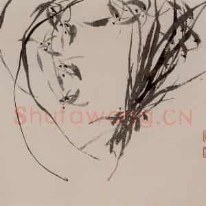 张敬修《兰花图册页》国画花鸟写意作品图片鉴赏