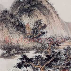 约1939年 陆俨少《拟古册》国画山水作品图片鉴赏