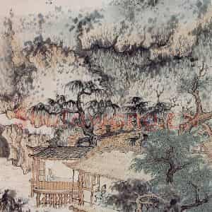 约1939年 陆俨少《拟古册》国画山水作品图片鉴赏