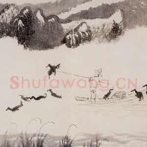 1962年 陆俨少《古今人物册》国画人物作品图片鉴赏