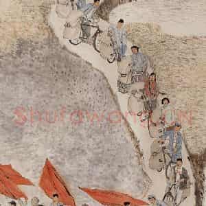 1964年 陆俨少《金罗店》国画综合作品图片鉴赏