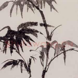 约20世纪80年代 陆俨少《李贺诗意图》国画花鸟作品图片鉴赏