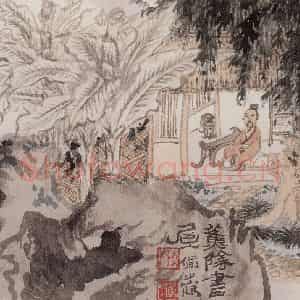 1966年 陆俨少《山水册》国画山水作品图片鉴赏