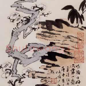 1980年 陆俨少《好景和风》国画花鸟作品图片鉴赏