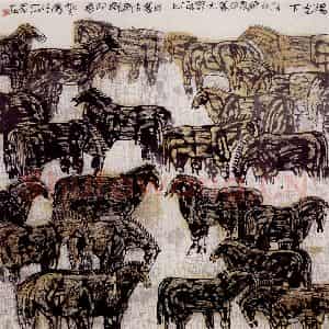 1990年 赵贵德《清和风》国画综合作品图片鉴赏