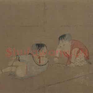 宋代 苏汉臣《婴戏图》国画综合作品图片鉴赏