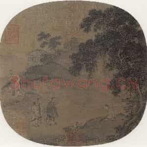 宋代《孔子见荣启期图》国画综合作品图片鉴赏
