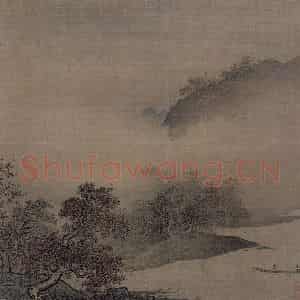 宋代《江山秋色图》国画山水作品图片鉴赏